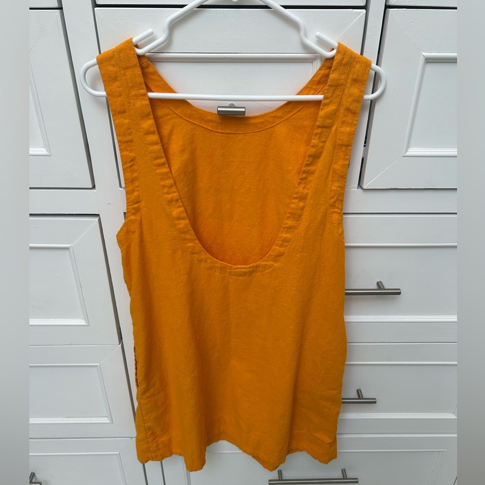 Sold out Free People Full of Sunshine Cotton / Linen Mini Dress - M - Picture 6 of 8